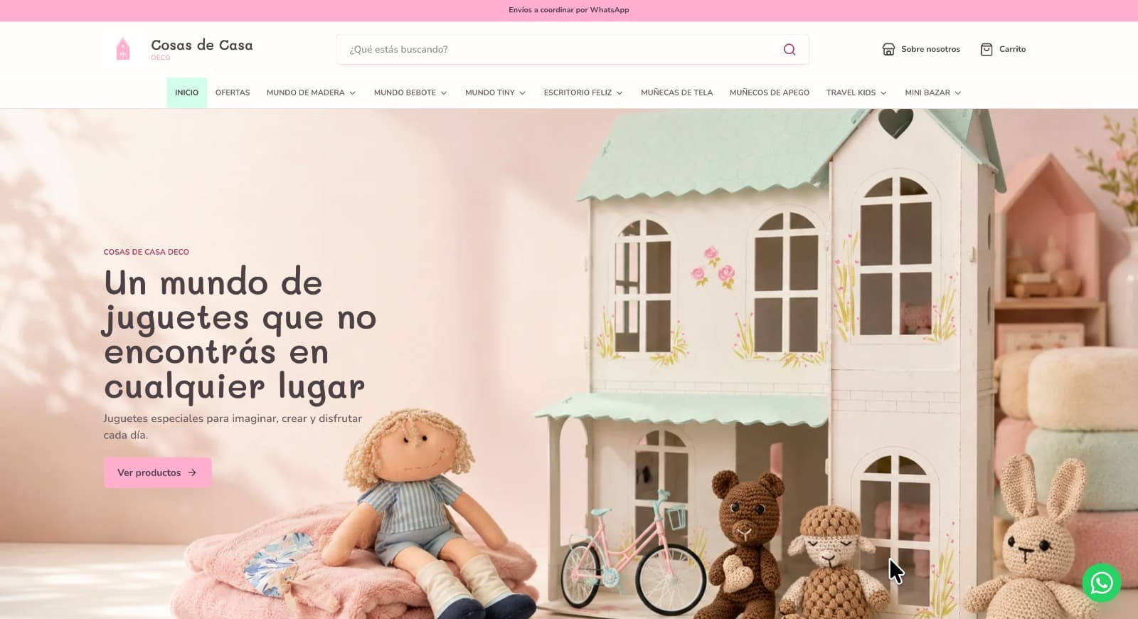 Inicio de la tienda Cosas de Casa
